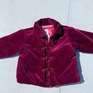 Baby Gap velvet coat 3-12 months